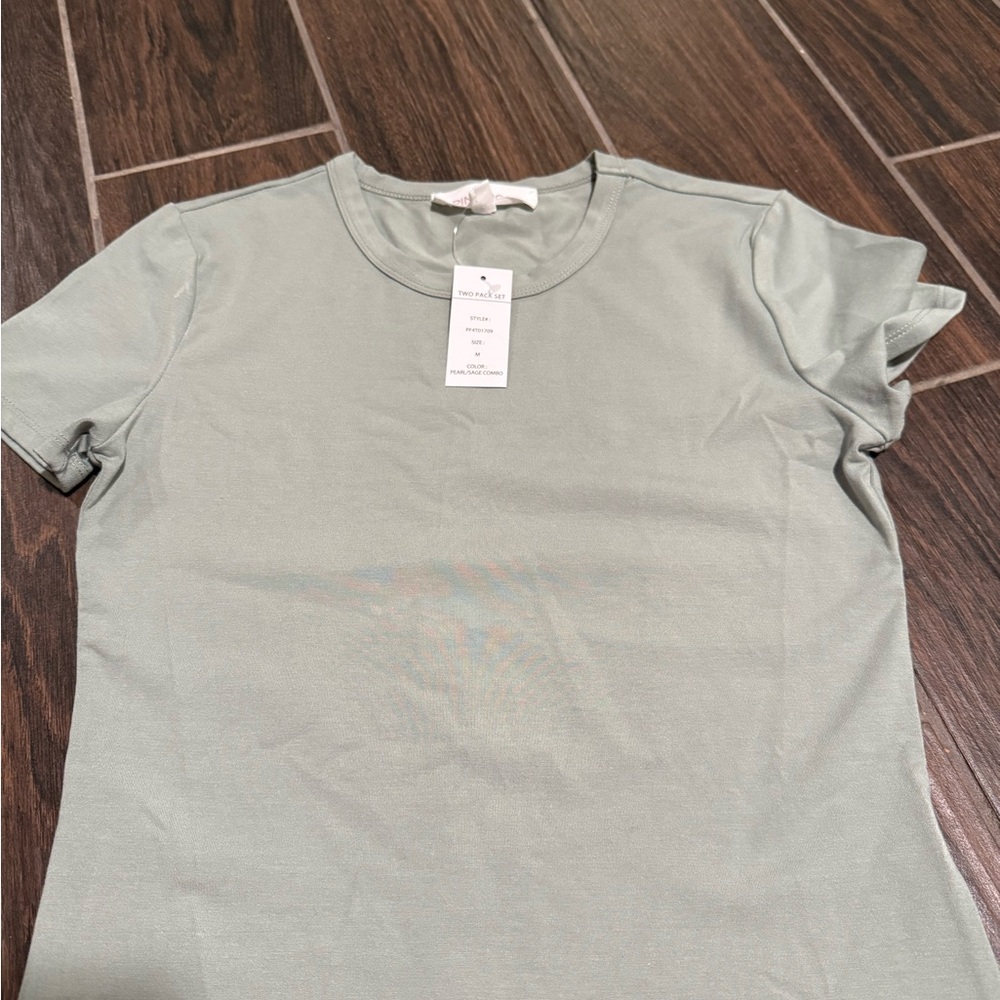 Pink Rose Mint Short Sleeve Tee